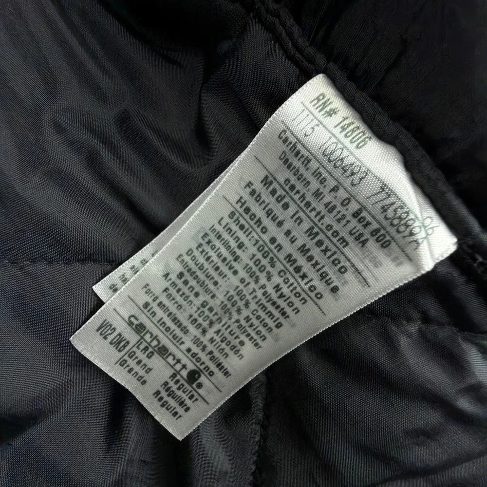 Carhartt Sandstone Vest Arctic Quilt Lined Mens Large V02 DKB Dark Brown EUC - Picture 4 of 10